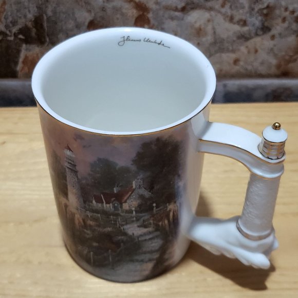 VTG Thomas Kincade Lighthouse Mug The Light of Peace Bradford Edition 2002 - Picture 14 of 14
